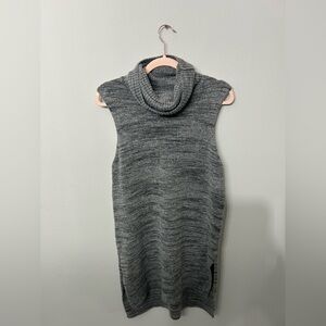 Women’s Cynthia Rowley Gray Sleeveless Turtleneck Sweater Dress Medium Like New